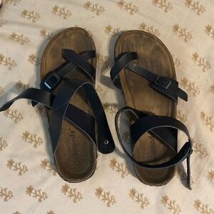 Around-ankle sandals size 9